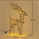 Rena Decorativa de Luxo com Luz LED – Exclusivo Aurelyx 42 cm