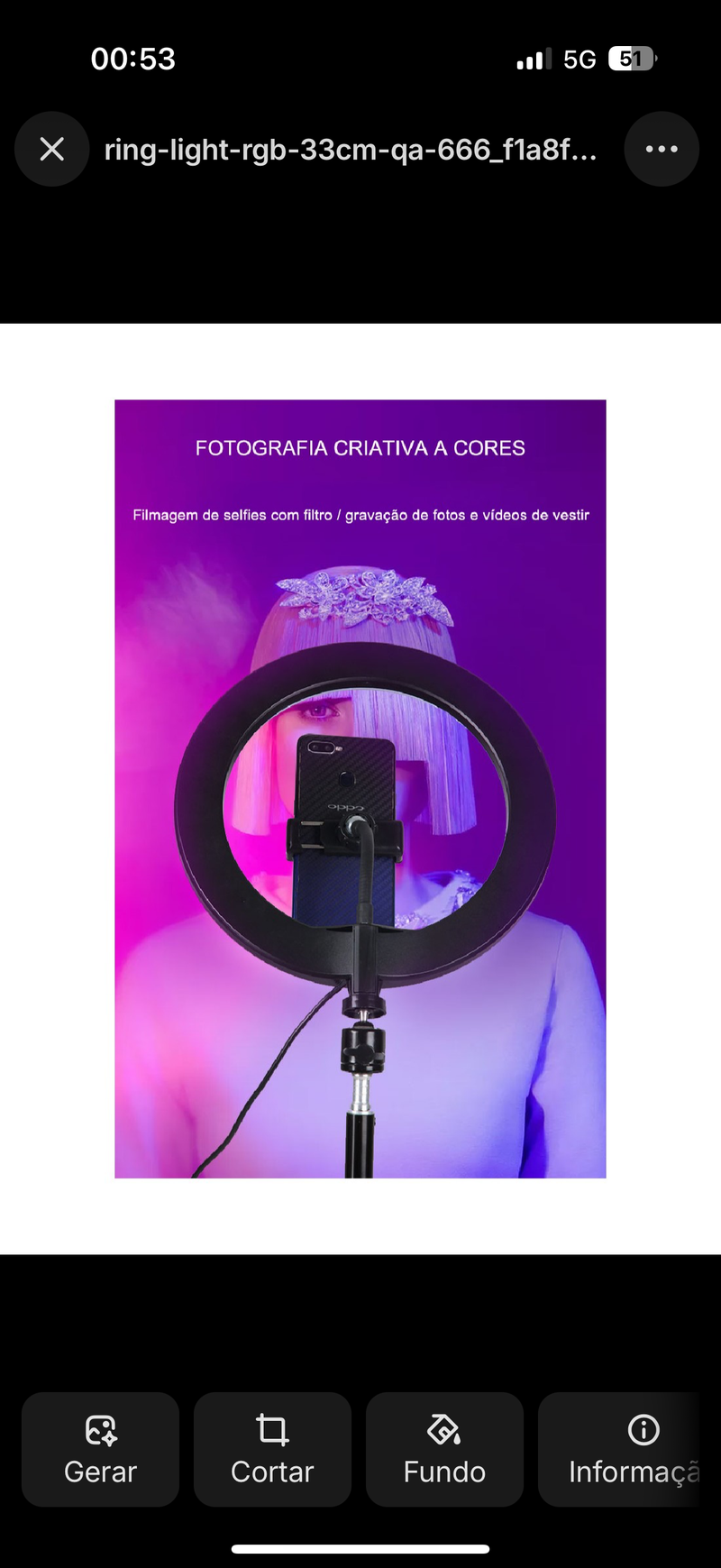 RGB Ring Light 33cm QA-666