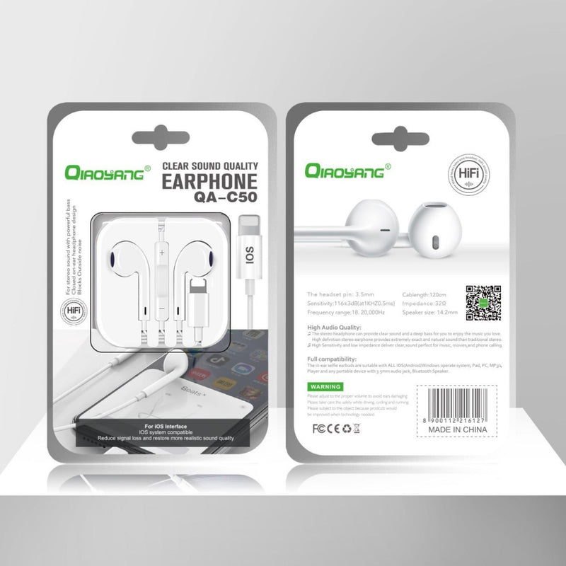 QA-C50 Stereo Headphones with iOS Connection