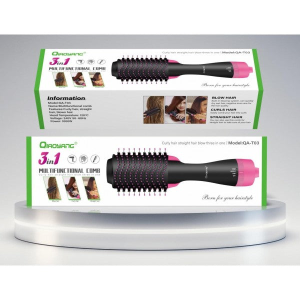 3-in-1 Hair Dryer Brush - QA-T03