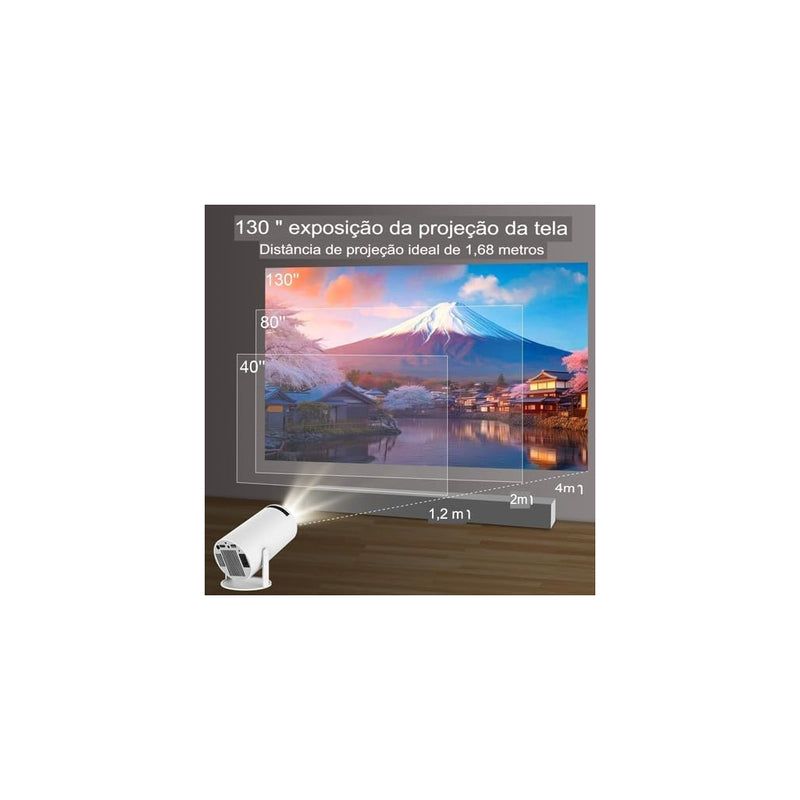 HY300 4K Full HD Portable Projector Android 11